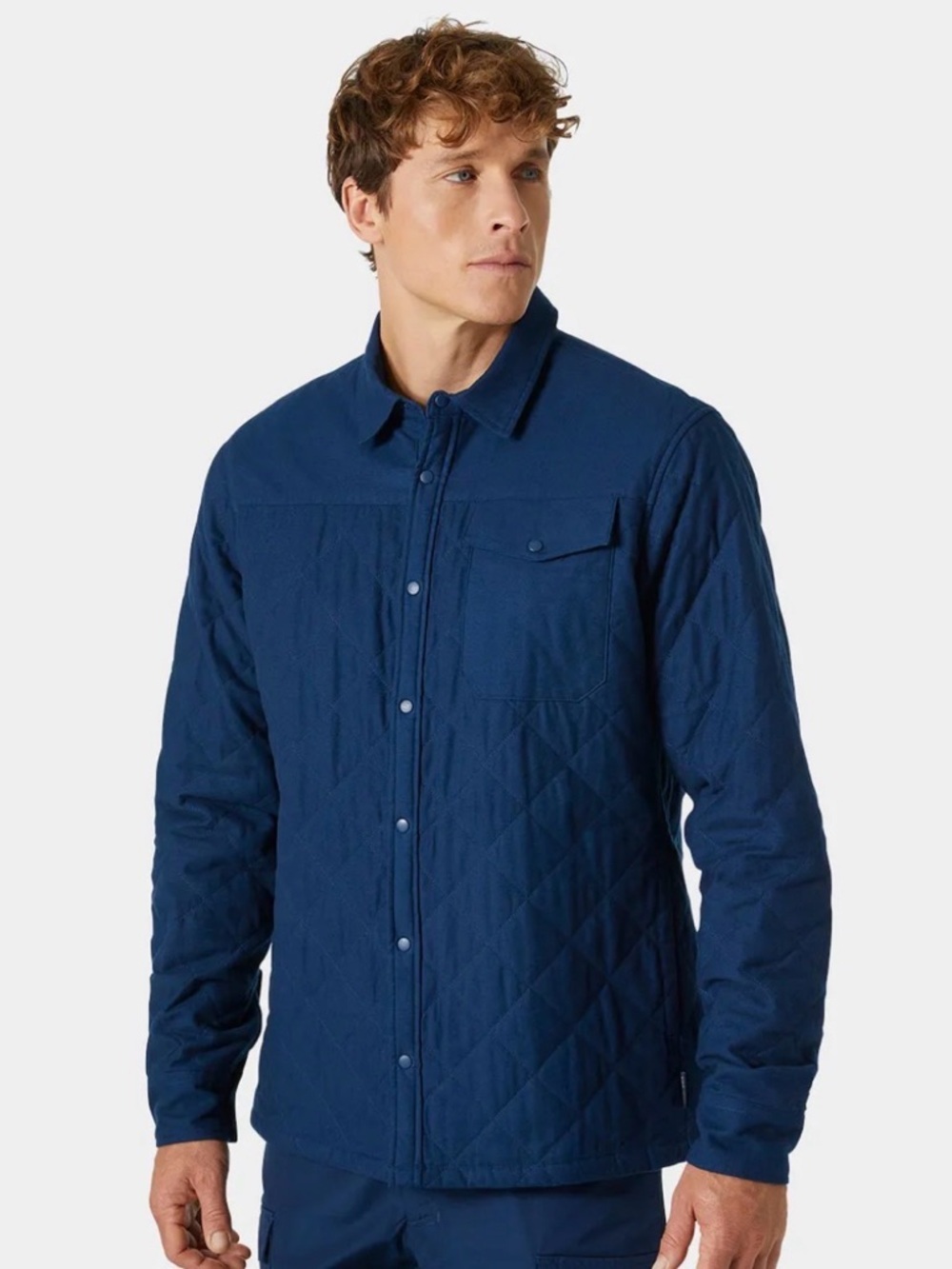 Helly Hansen Men's Ocean Isfjord Insulated Shacket Blue Size Medium
